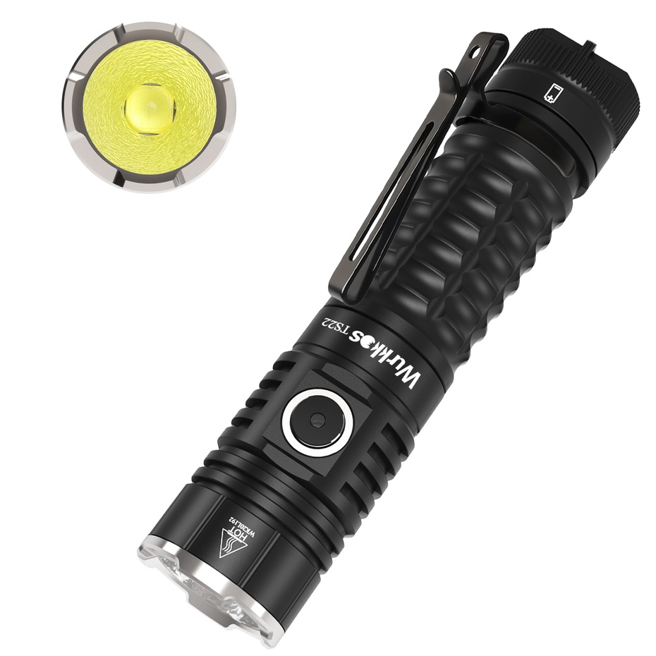 Wurkkos TS22 ไฟฉาย LED 21700 XHP70.2 4500LM IP68 แบบชาร์จ USB พร้อมหาง ...