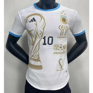 เสื้อกีฬาแขนสั้น ลายทีมชาติฟุตบอล Argentina World Cup 22 23 ชุดเหย้า จัดส่งด่วน 24-48 ชั่วโมง