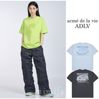 [acme De la vie] เสื้อยืดแขนสั้น คอกลม พิมพ์ลายโลโก้ ADLV