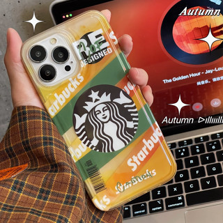 เข้ากันได้สำหรับ เคสไอโฟน เคสไอโฟน11 Case iPhone 14 Pro Max เคส iPhone TPU เคสใส เคสนิ่ม ถุงลมนิรภัยกันกระแทก ไทด์แบรนด์สตาร์บัคส์ สำหรับ iPhone 14 13 12 11 Plus Pro Max 7 Plus X XR iPhone case