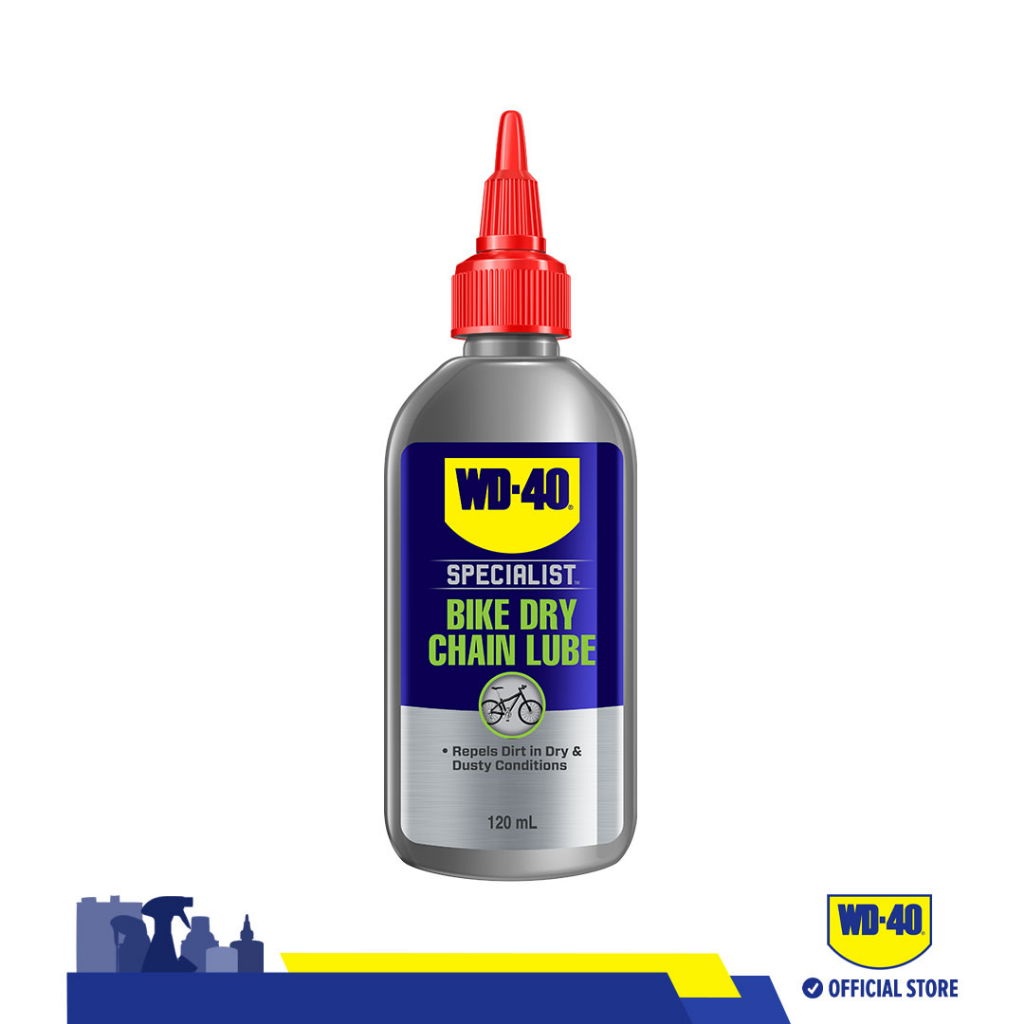 WD40 Bike Dry Chain Lube 120ml - น้ํามันหล่อลื่นจักรยานสูตรสําหรับภาวะแห้งและฝุ่น