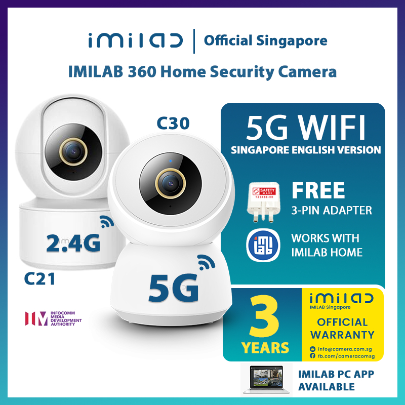 [การรับประกัน Sg อย่างเป็นทางการ 3 ปี] IMILAB 360 C21/ C30 กล้องวงจรปิดบ้าน IP กล้อง Wifi Security N