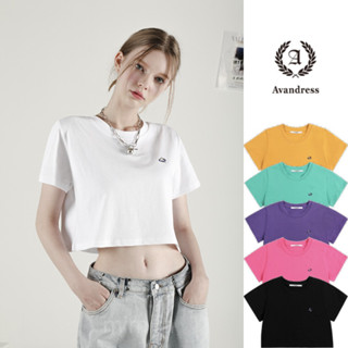 [AVANDRESS] เสื้อครอป โลโก้ ขนาดเล็ก