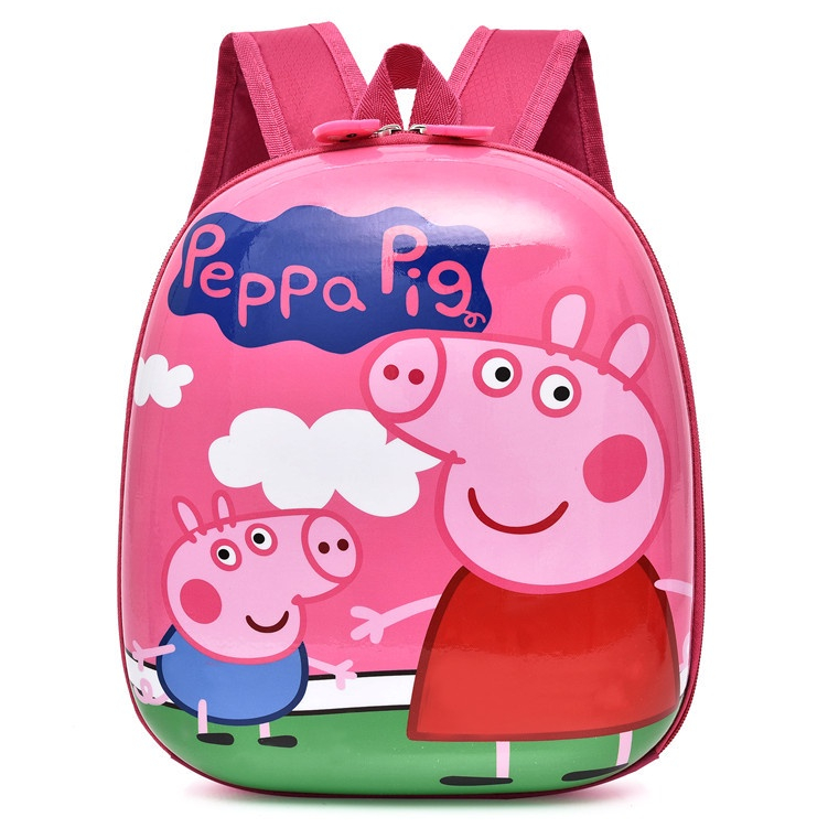 Peppa Pig กระเป๋าเป้สะพายหลัง ลายการ์ตูนอนิเมะ 3D กันน้ํา สําหรับเด็ก 2-6 ปี