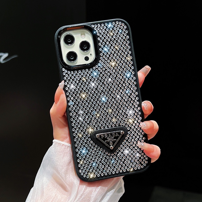 สําหรับ iPhone 13 Pro max /12 /11/XS MAX/ XS /XR/ 7p/8p แฟชั่นหรูหราเพชรเคสโทรศัพท์