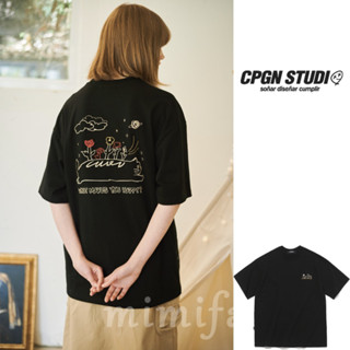 [CPGN Studio] เสื้อยืดแขนสั้น ปักลาย Happiness Leo