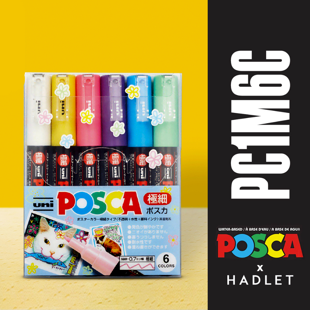 Uni Posca PC1M6C [Extra Fine 0.7mm Bullet Tip]