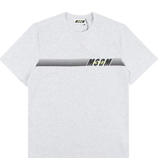 Msgm เสื้อยืดแขนสั้นลําลอง คอกลม พิมพ์ลายตัวอักษร