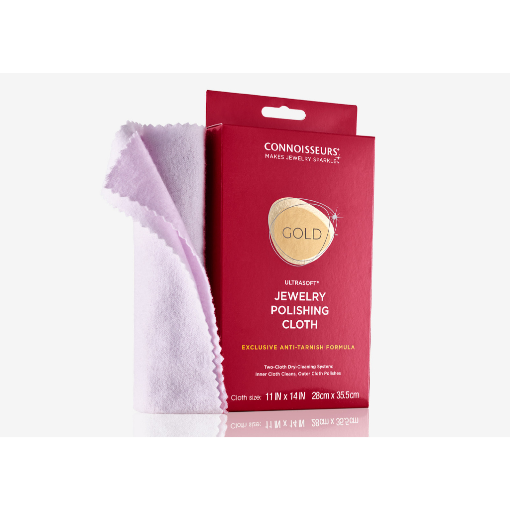 [ผู้ขาย SG] Connoisseurs Gold Jewelley Polishing Cloth Gold Jewelry and Gold Watches