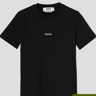 【พร้อมส่ง】เสื้อยืดแขนสั้นลําลอง คอกลม ผ้าฝ้าย พิมพ์ลายโลโก้ MSGM เรียบง่าย แฟชั่นสําหรับผู้ชาย และผู้หญิง