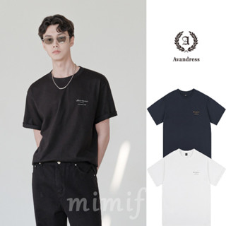 [AVANDRESS] เสื้อยืดแขนสั้น ทรงหลวม สไตล์มินิมอล