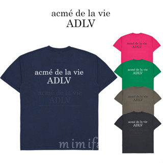 [acme De la vie] ใหม่ เสื้อยืดแขนสั้น พิมพ์ลายโลโก้พื้นฐาน SEASON2 ADLV 2023