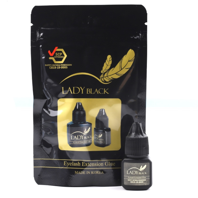 กาวต่อขนตา LADY BLACK ติดทนนาน ขนาด5ml กาวสำหรับช่างต่อขนตา กาวเลดี้แบล็ค ขนาด5ml - รูปที่ 4