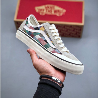 Vans Style 36 Cecon SF รองเท้าผ้าใบลําลอง ข้อสั้น ลายสก็อต หลากสีสัน ไซซ์ 36-44