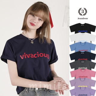 [AVANDRESS] เสื้อยืด พิมพ์ลาย สําหรับผู้หญิง