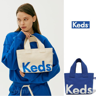 [Keds Korea] Keds กระเป๋าผ้าแคนวาส ขนาดเล็ก ลายโลโก้ ขนาดใหญ่