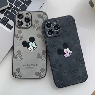 เคสโทรศัพท์มือถือหนัง PU นิ่ม กันกระแทก ลายมิกกี้เมาส์ สําหรับ iPhone 14PROMAX 12PROMAX 13PROMAX 11 11PROMAX 12 14 14PRO 14PLUS