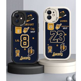 เคสโทรศัพท์มือถือ ซิลิโคน กันกระแทก ลาย Kobe James สําหรับ iPhone 14 Pro Max 13 12 Mini 11 XS XR X 8 7 Plus 6S 6 SE