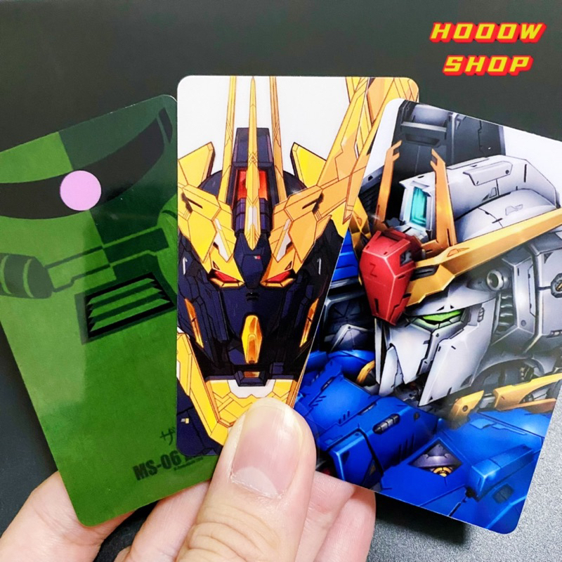GUNDAM EZ-LINK CARD STICKER / GUNDAM / GUNDAM PICTURE STICKERS / GUNDAM ZAKU KEYCHAIN / CUSTOMISE NF