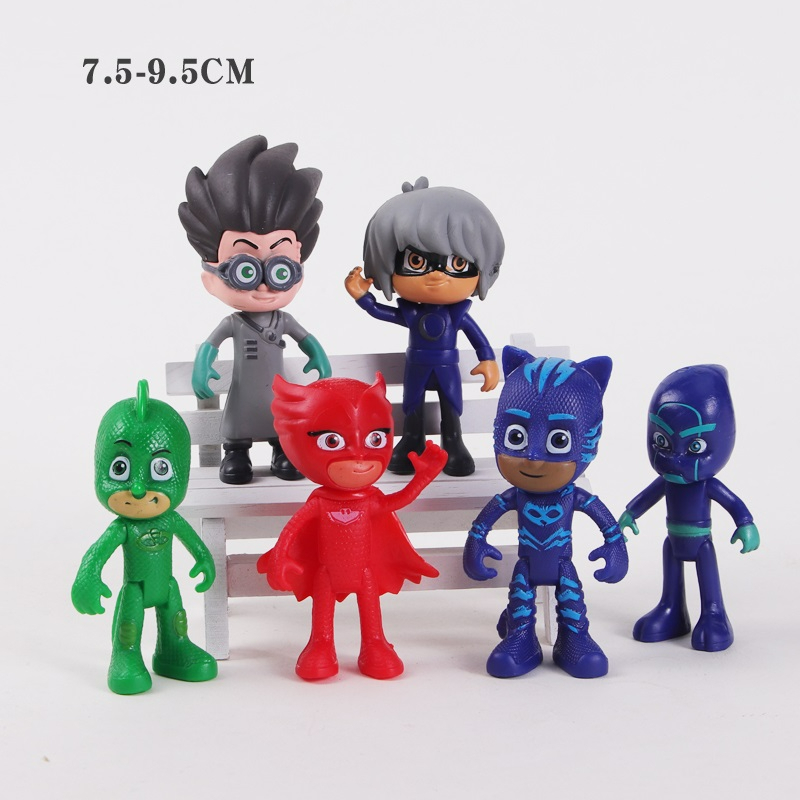 PJ Masks Figurines / เค้กท็อปเปอร์ (ชุด 6 ชิ้น)