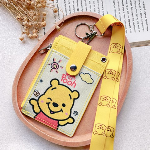 อเนกประสงค์นักเรียน Ezlink Card Holder กระเป๋าสตางค์กระเป๋าใส่เหรียญ Office ID Holder ออกแบบน่ารัก M