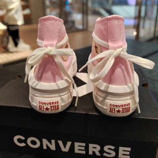 Converse Chuck Taylor All Star Move Hi "Valentines Day" รองเท้าผ้าใบ ส้นหนา น้ําหนักเบา ปักลายหัวใจ สีชมพู ทอง แดง สําหรับผู้หญิง B93