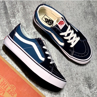 Vans SK8-LOW รองเท้าผ้าใบลําลอง สีน้ําเงินกรมท่า ไซซ์:36-44