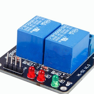 DIYMORE modul relay LED 2 ช่อง dol for arduino arm pic avr dsp อุปกรณ์รีเลย์เชื่อมต่อ 2-Channel Relay Module