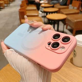เคสโทรศัพท์มือถือ ซิลิโคนนิ่ม กันกระแทก กันรอยเลนส์กล้อง พร้อมตัวดูดซับแม่เหล็ก สําหรับ iPhone 14 13 12 11 Pro Max 11 Pro Max