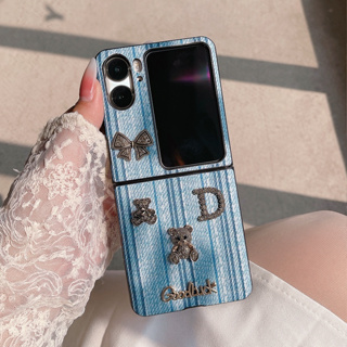 เคสโทรศัพท์มือถือ ลายทาง สําหรับ OPPO Find N2 FLIP