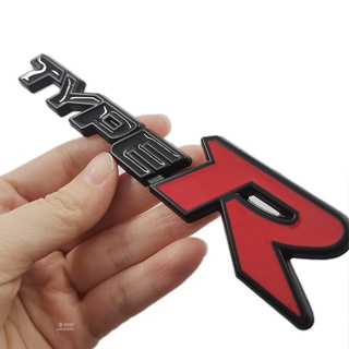 1 X Metal Black TYPE R TYPER Logo 3D Car Auto Side Fender Rear Trunk Decorative Emblem Badge Sticker Decal For Honda Typer