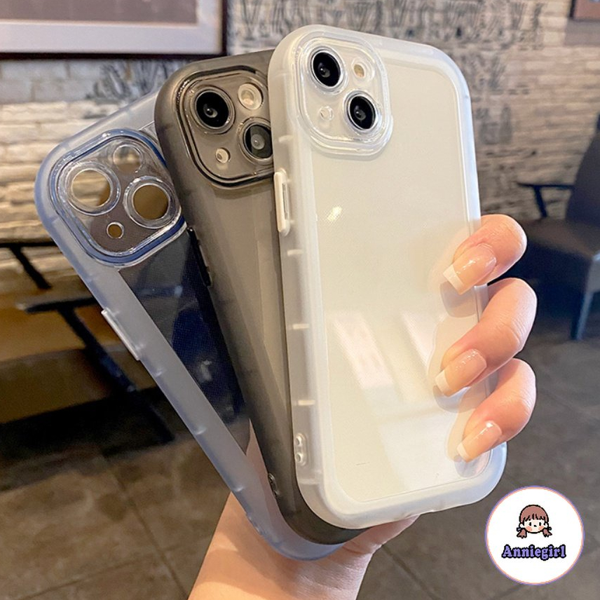 เคสโทรศัพท์มือถือแบบนิ่ม TPU ใส กันกระแทก กันรอยเลนส์กล้อง เรียบง่าย สําหรับ IPhone 13 12 11 14 Pro Max X XS XR 7 8plus