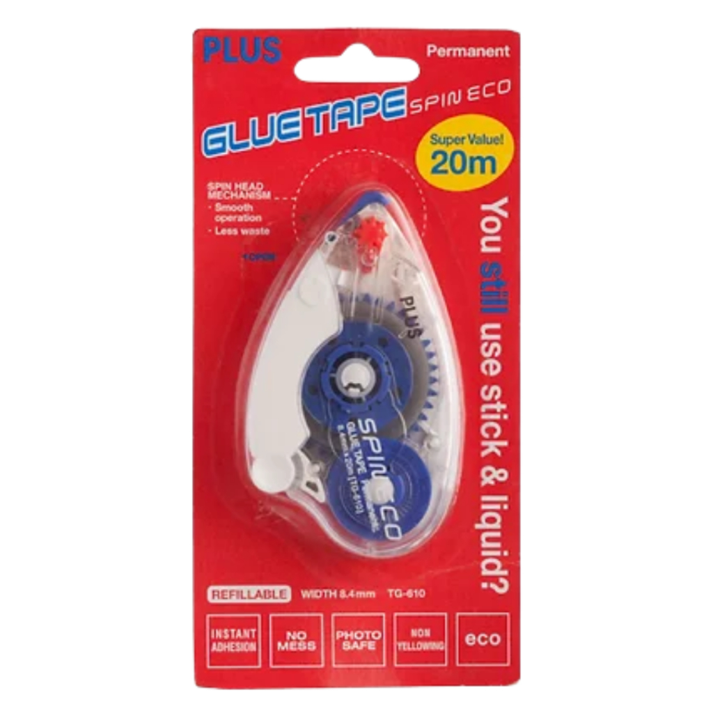 [SG] Plus เทปกาว Spin Eco Refillable TG610 (8.4mm x 20m) [Evergreen Stationery]