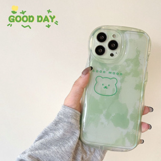 เคสโทรศัพท์มือถือ ลายการ์ตูนหมีน่ารัก สีเขียว สําหรับ OPPO Reno2F Reno8T OPPO Reno2 Reno Reno5 Reno6 OPPO Reno8T (5G)