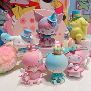 ชุดเครื่องประดับ ของเล่น รูปการ์ตูน Sanrio My Melody Kuromi Little Twin Stars Cinnamoroll Pompompurin