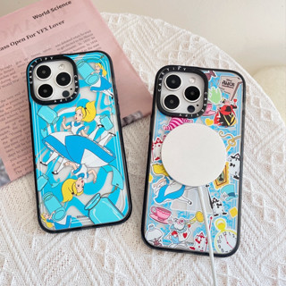 เคสโทรศัพท์มือถือ แบบแม่เหล็ก ลาย Alice in Wonderland สําหรับ iPhone 14 13 12 11 14 13 12 11