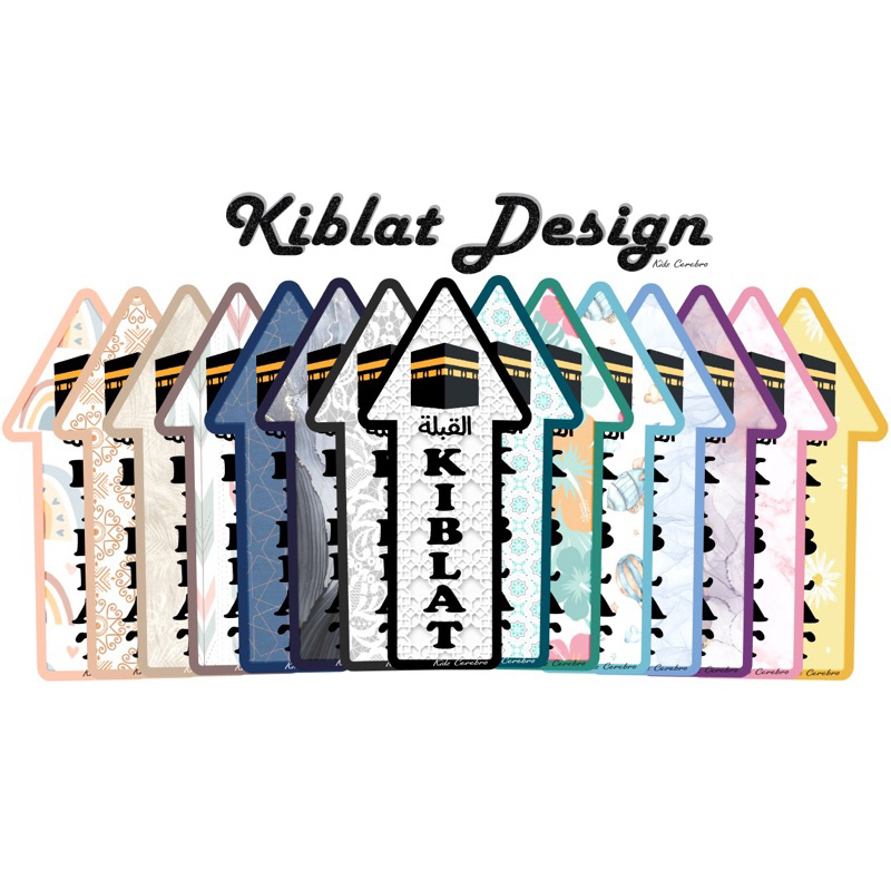 ️ผู้ขาย SG ️สติ๊กเกอร์กันน้ํา Kiblat/Qibla
