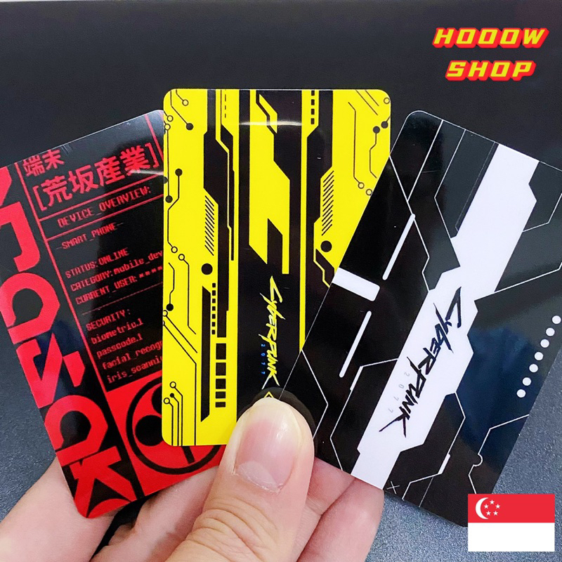 ( SG SELLER ) CYBER-PUNK EZLINK CARD STICKER / CYBERPUNK 2077 / NFC CARD / MRT CARD / สติ๊กเกอร์ปรับ