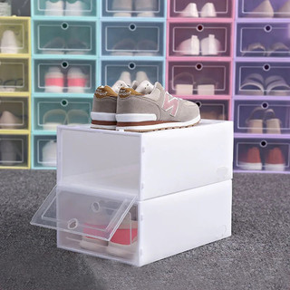 Plastic storage box dust-proof and moisture-proof shoe rack shoe storage cabinet household simple transparent shoe box