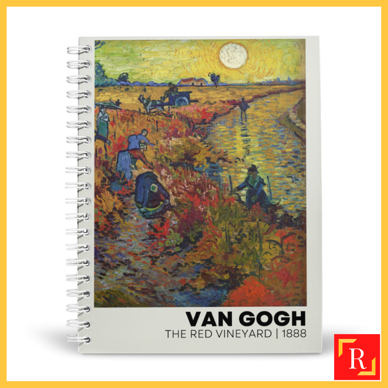 โน๊ตบุ๊คเกลียว/โน๊ตบุ๊คแหวนคู่- (A4/A5 Line/Blank 80gsm)-Van Gogh 23 ROYCE PUBLISHING