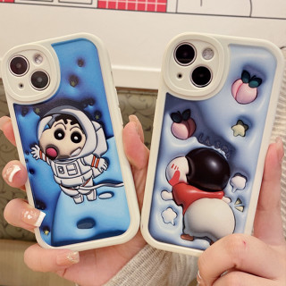 การ์ตูน 3 มิติ คู่รัก Crayon Shinchan VIVO case Y35 Y20 Y15s Y16 Y22 Y21S Y12i Y21 Y12 Y33S Y51A Y15 Y11 Y01 Y31 Y1S Y17 Y20S G Y91 Y91C Y30 Y21A Y20i Y15A Y95 Y51 Y50 Y53s เคสมือถือ vivo