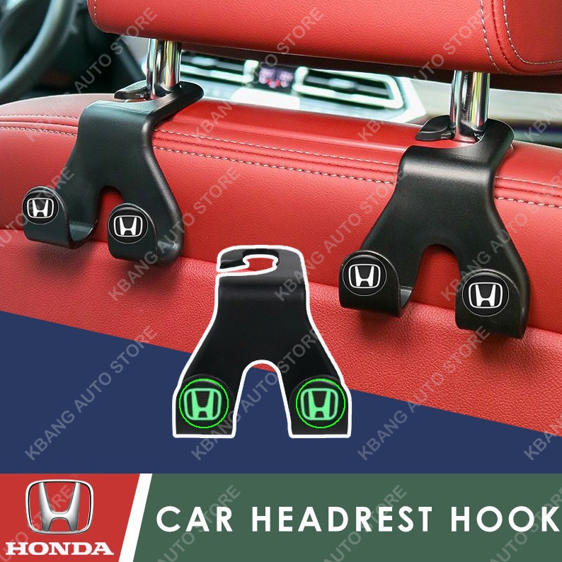 [ Honda ] ตะขอแขวนกระเป๋าถือ เสื้อผ้า ติดพนักพิงศีรษะรถยนต์ สําหรับ Honda City Jazz Civic CRV HRV BRV 2023