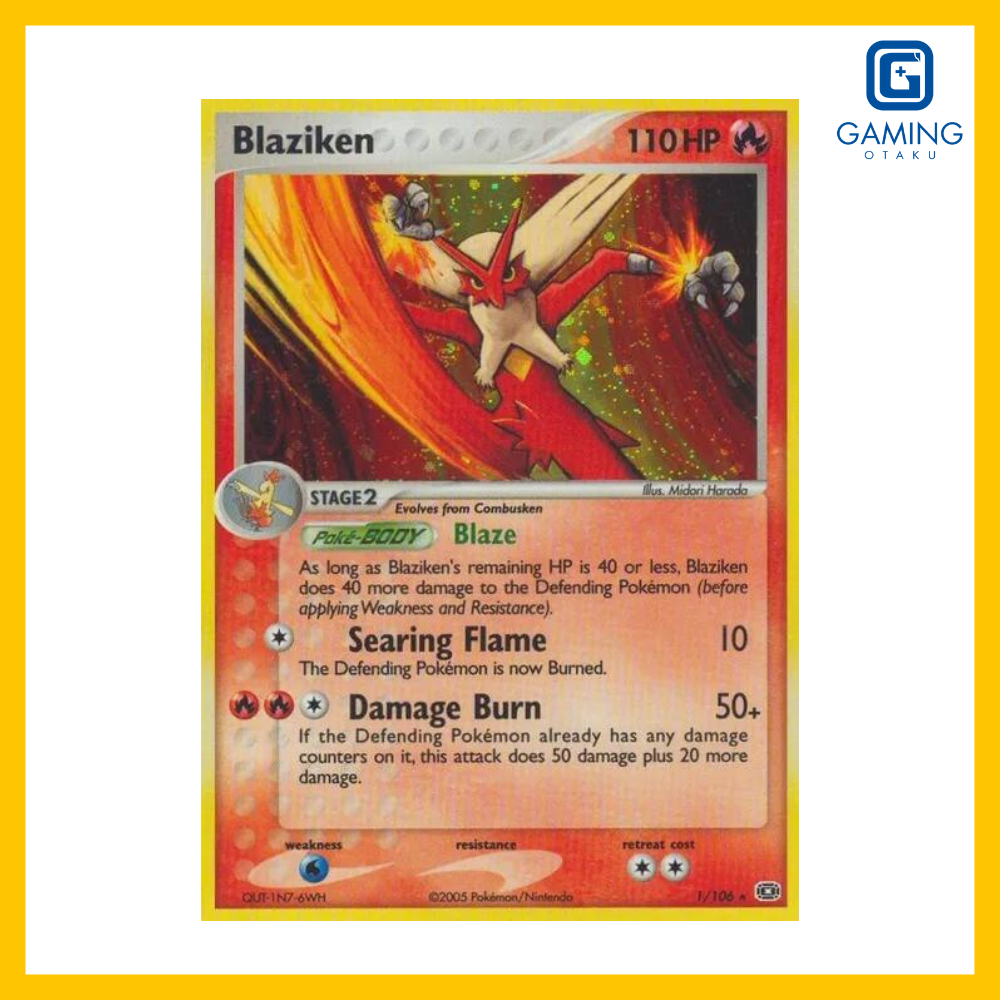 Blaziken - การ์ด Pokémon EX Emerald Singles