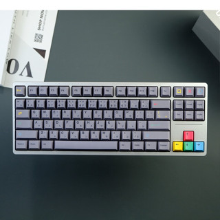 GMK 8001 Keycap, 129 Keys PBT Keycaps Cherry Profile DYE-SUB Personalized GMK Keycaps สำหรับคีย์บอร์ดเชิงกล