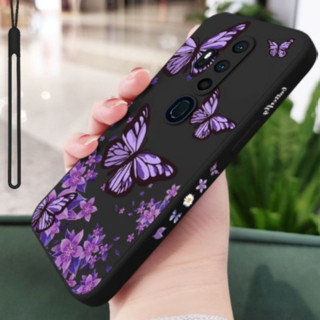 เคสโทรศัพท์มือถือ ลายผีเสื้อสีม่วง สร้างสรรค์ สําหรับ OPPO F11 F11Pro F5 F7 F9 a31 a8 A15 A15S A71 A33 A37 A52 A16 A16K A74 A94 A95