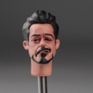 ฟิกเกอร์ Iron Man Tony Stark Head Sculpt สเกล 1:6 ของเล่นสําหรับเด็ก 12 นิ้ว