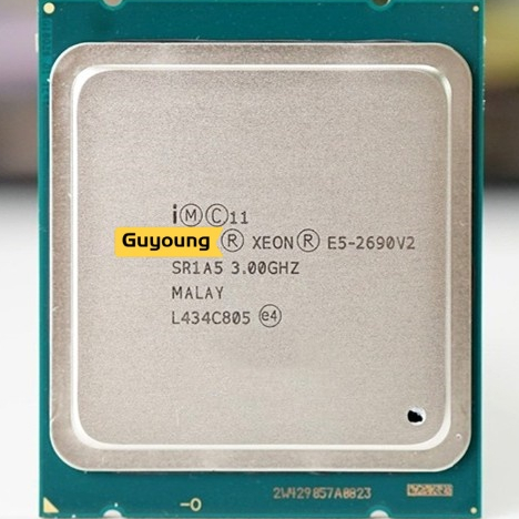 Processors 655 บาท ซ็อกเก็ตโปรเซสเซอร์ E5-2690v2 E5-2690 V2 SR1A5 3.0Ghz 10 แกน 25MB LGA 2011 Xeon CPU E5 2690 V2 Computers & Accessories