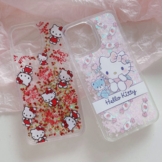 เคสโทรศัพท์มือถือ แบบทรายดูด ลาย KT สีแคนดี้ สําหรับ Iphone XR XS Max 14 ProMax 13 ProMax 11 12ProMax 7 8 Plus