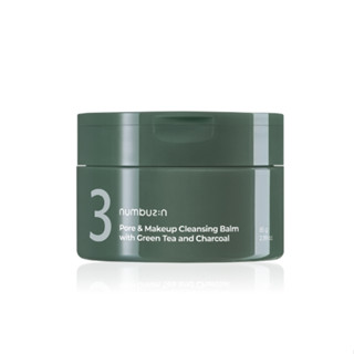 Numbuzin No.3 Pore &amp; Makeup Cleansing Balm พร้อมชาเขียวและถ่าน 85 กรัม