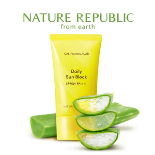[NATURE REPUBLIC] California Aloe Daily Sun Block 57ml   ครีมกันแดดว่านหางจระเข้ แคลิฟอร์เนีย  สินค้าเกาหลีแท้ๆส่งตรงจากเกาหลี